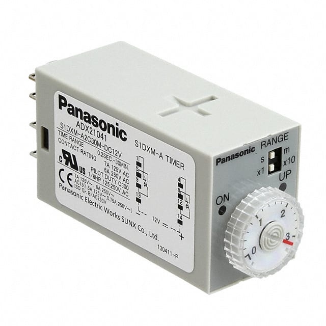 S1DXM-A2C30M-DC12V Panasonic Industrial Automation Sales                                                                    RELAY TIME DELAY 30MIN 7A 250V