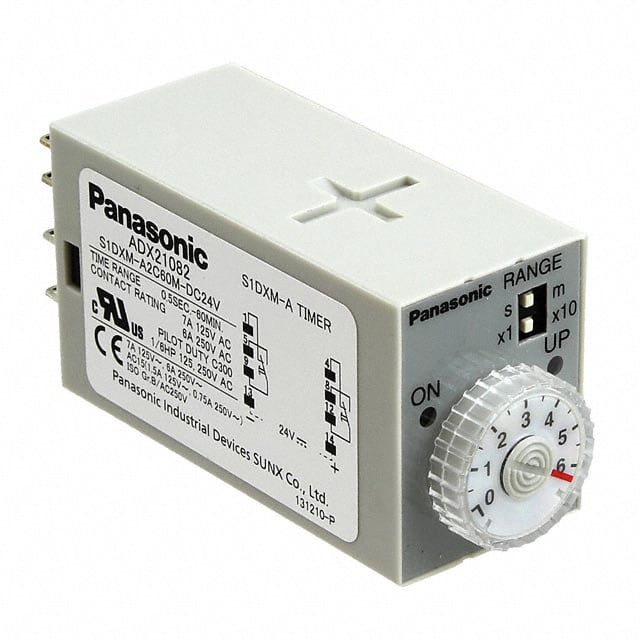 S1DXM-A2C60M-DC24V Panasonic Industrial Automation Sales                                                                    RELAY TIME DELAY 60MIN 7A 250V