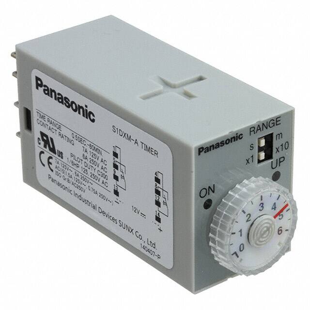 S1DXM-A2C60M-DC12V Panasonic Industrial Automation Sales                                                                    RELAY TIME DELAY 60MIN 7A 250V