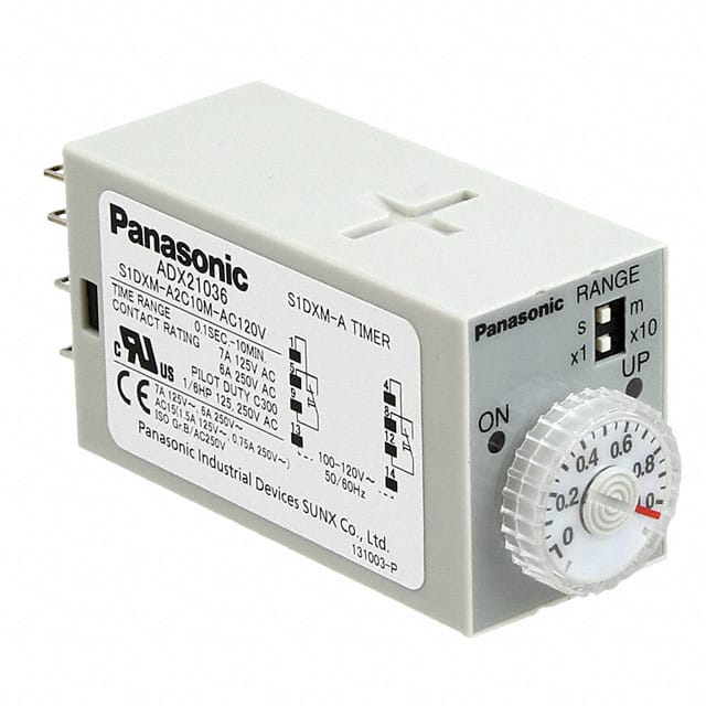 S1DXMA2C10MAC120V Panasonic Industrial Automation Sales                                                                    RELAY TIME DELAY 10MIN 7A 250V