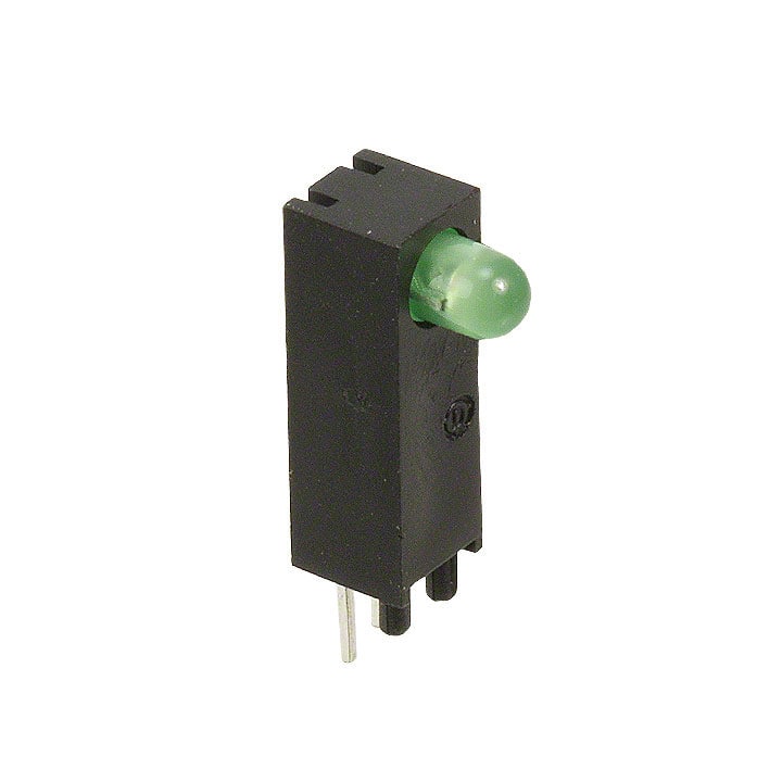 5510604F Dialight                                                                    LED CBI 3MM GREEN RV RES RA