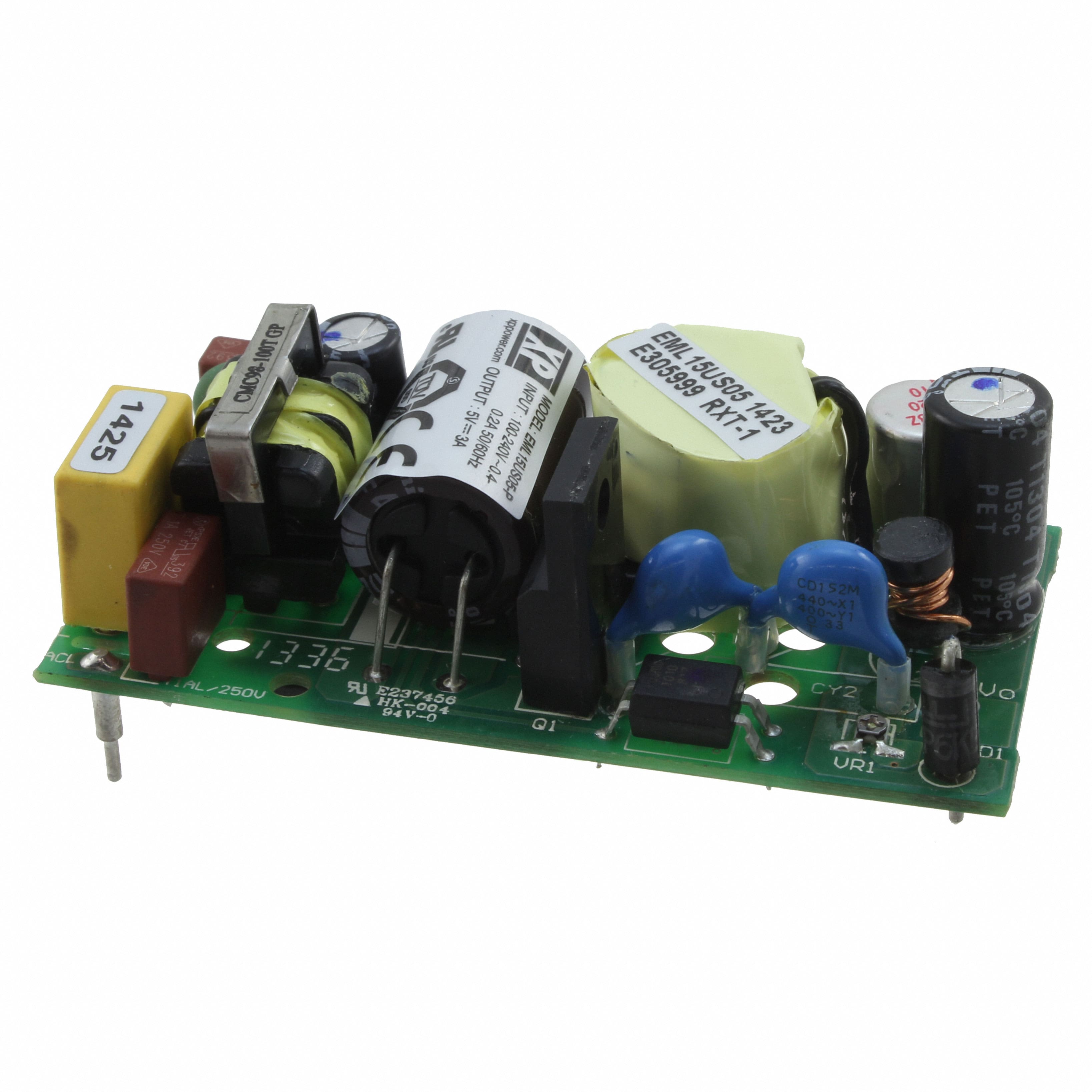 EML15US12-P XP Power                                                                    AC/DC CONVERTER 12V 15W