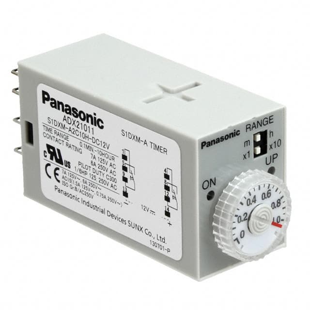 S1DXM-A2C10H-DC12V Panasonic Industrial Automation Sales                                                                    RELAY TIME DELAY 10HR 7A 250V