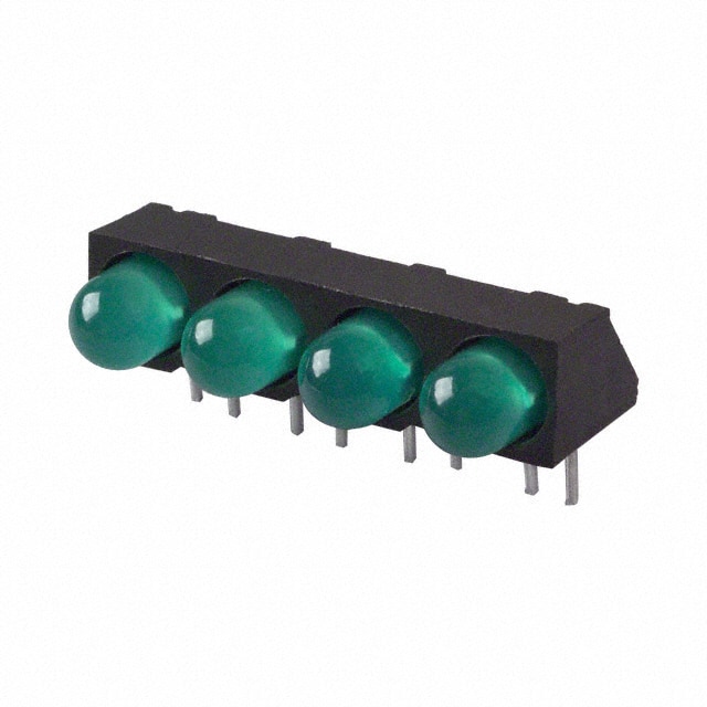 5640H5 Visual Communications Company - VCC                                                                    LED GREEN T1-3/4 QUAD RTANG PCB