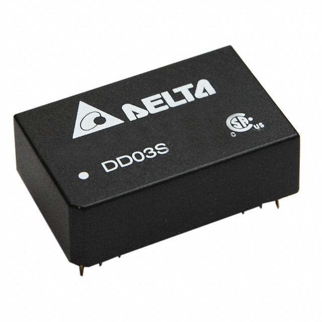 DD03D4812A Delta Electronics                                                                    DCDC CONVERTER +/-12VOUT 3W