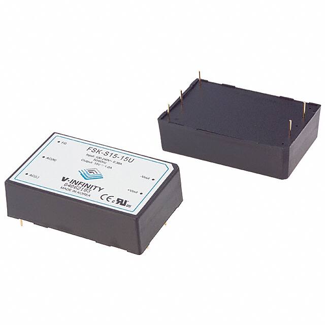 FSK-S15-15U CUI Inc.                                                                    CONVERTER AC-DC 15V 1.0A 15 WATT