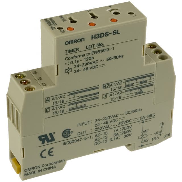 H3DS-SL AC24-230/DC24-48 Omron Automation and Safety                                                                    RELAY TIME DELAY 120HR 5A 250V