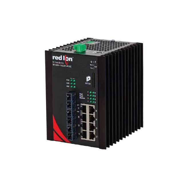 NT24K-11GXE3-SC-10-POE Red Lion Controls                                                                    SWITCH ETHERNET 11PORT