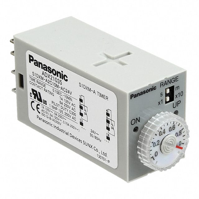 S1DXM-A2C10M-AC24V Panasonic Industrial Automation Sales                                                                    RELAY TIME DELAY 10MIN 7A 250V