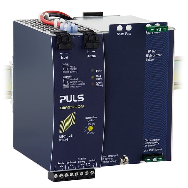 UBC10.241-N1 PULS, LP                                                                    DIN RAIL UPS 24V 10A W/O BATTERY