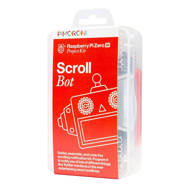 PIM260 Pimoroni Ltd                                                                    SCROLL BOT PI ZERO W PROJECT KIT