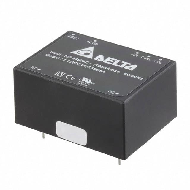 AA04D1212A Delta Electronics                                                                    AC/DC CONVERTER +/-12V 4W