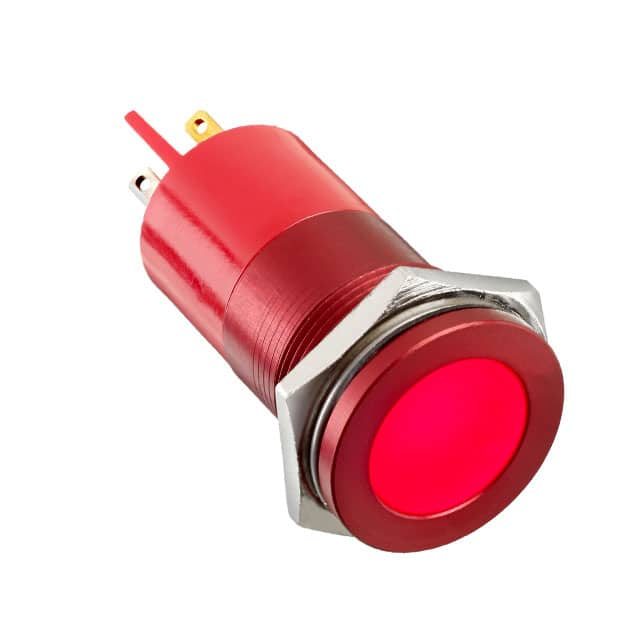 Q22F1ARXXSR12AE APEM Inc.                                                                    INDICATOR 12V 22MM FLUSH RED