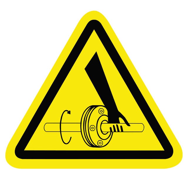 SAFLBL-2.25TRI-0123-25/PK 3M (TC)                                                                    SAFETY LABEL - ROTATING SHAFT HA