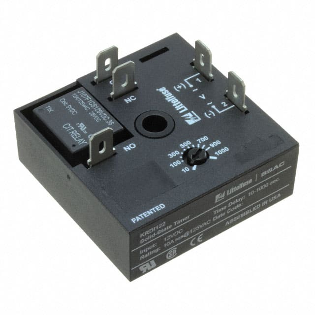 KRDI122 Littelfuse Inc.                                                                    RELAY TIME DELAY 1000S 10A 125V