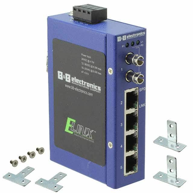 BB-ESW205-SC-T B&B SmartWorx, Inc.                                                                    ETN UNMANAGED SWITCH 4 COPPER, 1