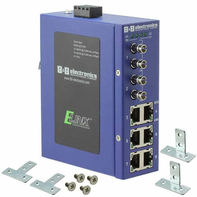 ESW208-2MC B&B SmartWorx, Inc.                                                                    ETN UNMANAGED SWITCH 6 COPPER, 2