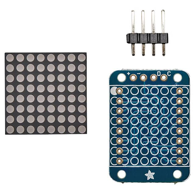 872 Adafruit Industries LLC                                                                    LED MATRIX 8X8 I2C BACKPCK YW/GN