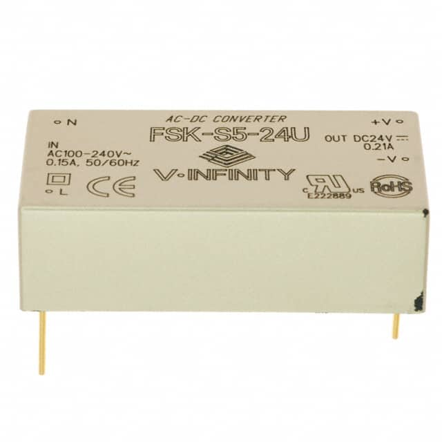 FSK-S5-24U CUI Inc.                                                                    CONVERTER AC-DC 24V 0.21A 5W