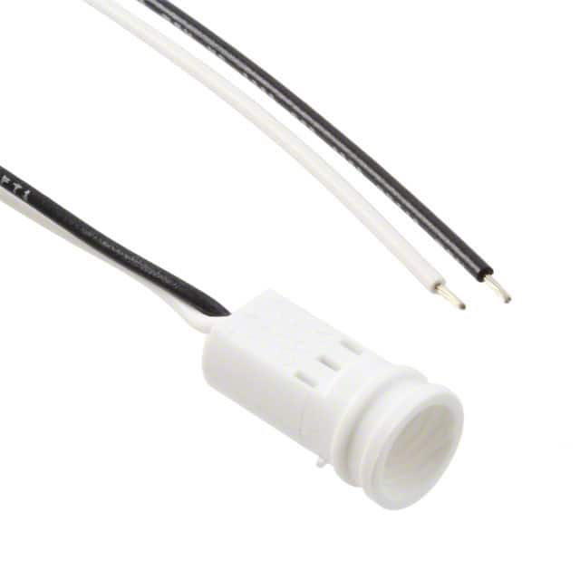 CNX_440_X02_4_1_18 Visual Communications Company - VCC                                                                    LED CBL ASSY 5MM 2WIRE WH/BK 18