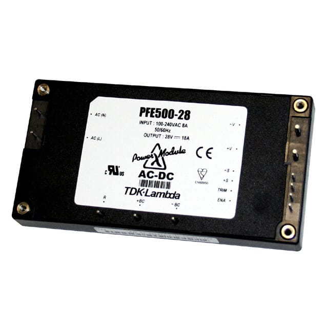 PFE500S-28 TDK-Lambda Americas Inc.                                                                    AC/DC CONVERTER 28V 18A 500W