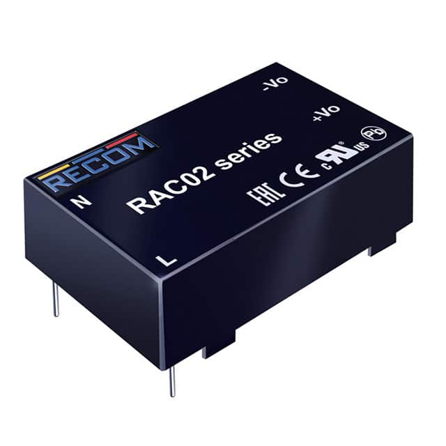 RAC02-3.3SC Recom Power                                                                    AC/DC CONVERTER 3.3V 2W