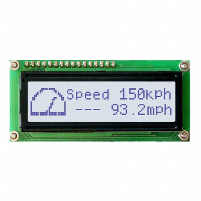 LK162-12-GW-VPT Matrix Orbital                                                                    LCD ALPHA/NUM DISPL 16X2 WHT GRY