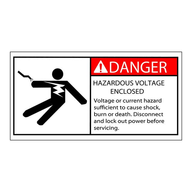 SAFLBL-2X4-002-25/PK 3M (TC)                                                                    SAFETY LABEL - DANGER - HAZARDOU