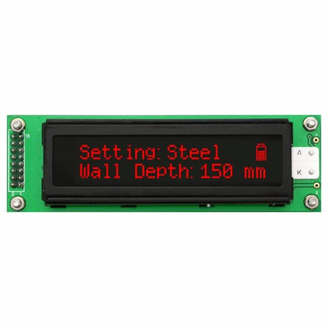 LK202-25-R-VPT Matrix Orbital                                                                    LCD ALPHA/NUM DISPL 20X2 BK RED