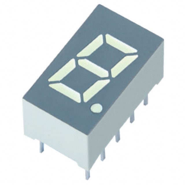 XDUY06A SunLED                                                                    DISPLAY 8MM YELLOW 1DIGIT CA