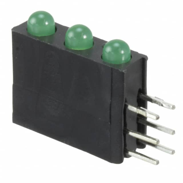 H310CGD Bivar Inc.                                                                    LED 3HI 3MM GREEN PC MNT