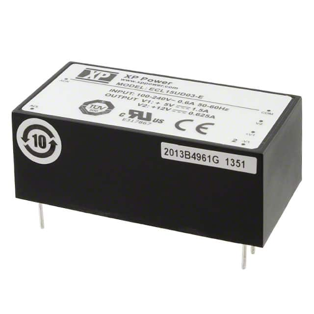 ECL15UD03-E XP Power                                                                    AC/DC CONVERTER 5V -12V 15W