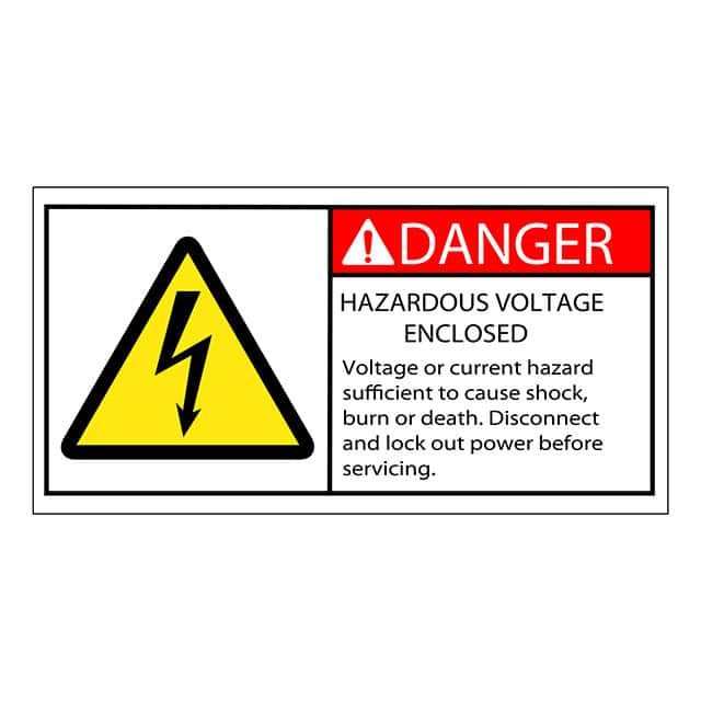 SAFLBL-2X4-005-25/PK 3M (TC)                                                                    SAFETY LABEL - DANGER - HAZARDOU