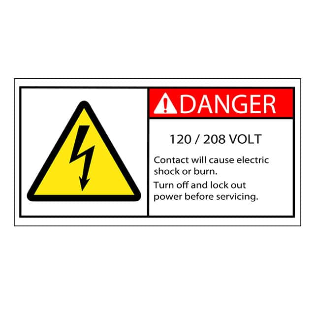 SAFLBL-2X4-014-25/PK 3M (TC)                                                                    SAFETY LABEL - DANGER - 120 / 20