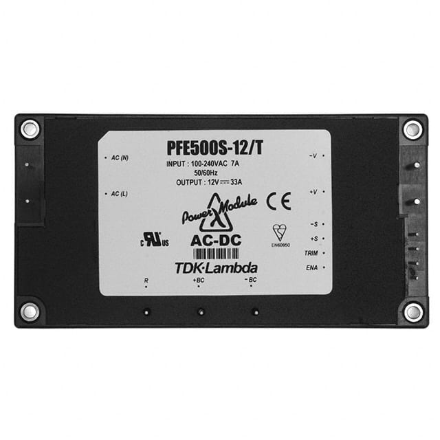 PFE500S-12/T TDK-Lambda Americas Inc.                                                                    AC/DC CONVERTER 12V 33A 500W