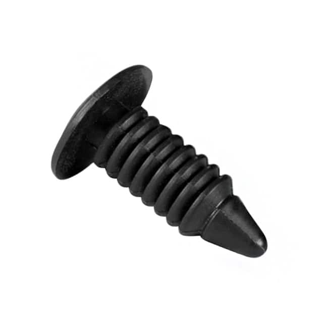 FR004A Essentra Components                                                                    BLACK NYLON 6/6 FIR TREE RIVETS,