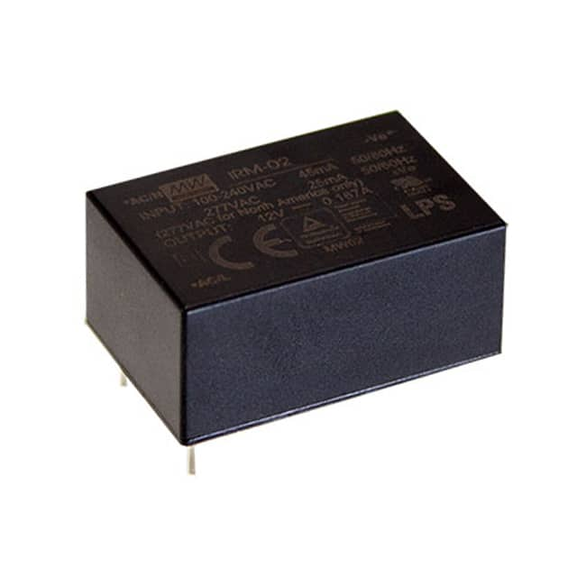 IRM-02-3.3 Mean Well USA Inc.                                                                    AC/DC CONVERTER 3.3V 2W