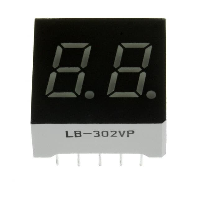 LB-302VP Rohm Semiconductor                                                                    DISPLAY 7SEG 7.62MM 2DGT RED CC