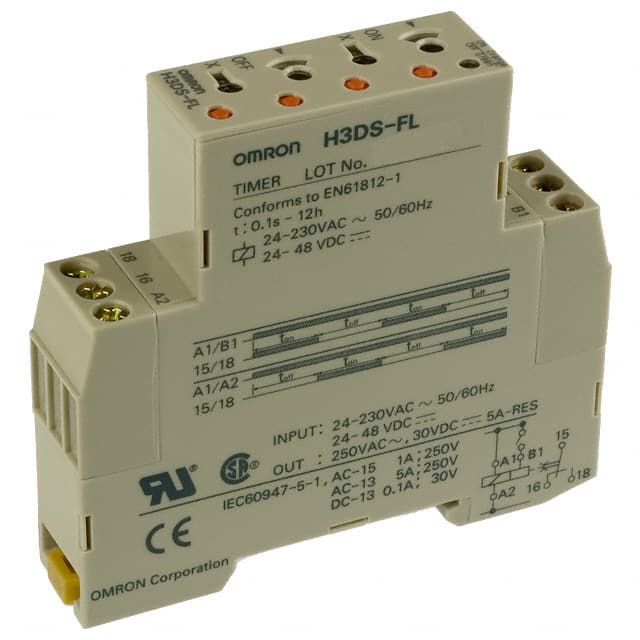 H3DS-FL AC24-230/DC24-48 Omron Automation and Safety                                                                    RELAY TIME DELAY 12HR 5A 250V