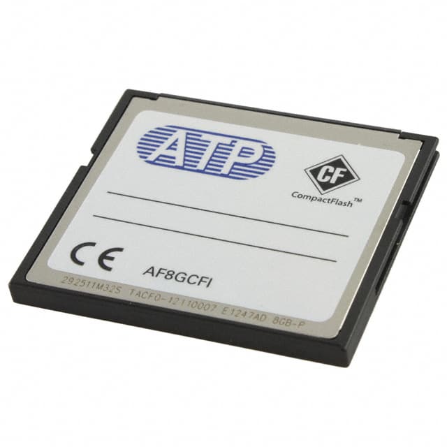 AF8GCFI-OEM ATP Electronics, Inc.                                                                    MEMORY CARD COMPACTFLASH 8GB SLC