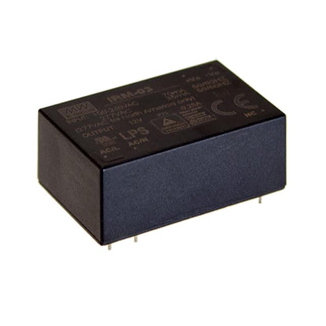 IRM-03-12 Mean Well USA Inc.                                                                    AC/DC CONVERTER 12V 3W