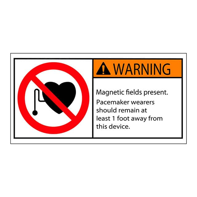 SAFLBL-2X4-023-25/PK 3M (TC)                                                                    SAFETY LABEL - MAGNETIC FIELDS P