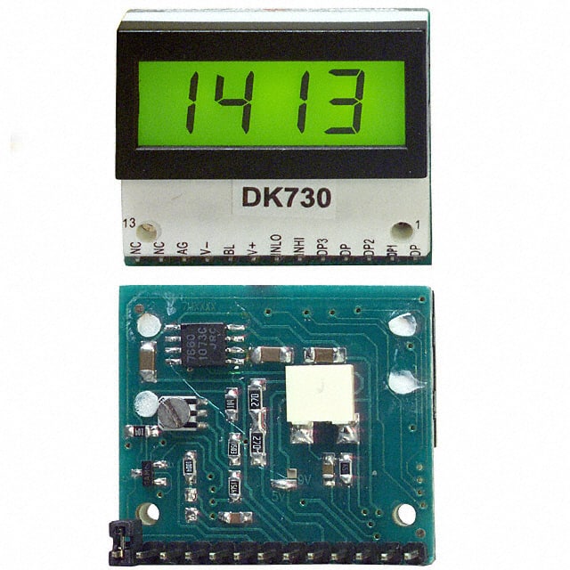 DK721 C-TON Industries                                                                    VOLTMETER 2VDC LCD PANEL MOUNT