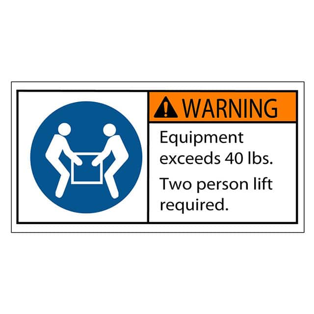 SAFLBL-2X4-025-25/PK 3M (TC)                                                                    SAFETY LABEL - WARNING - EQUIPME