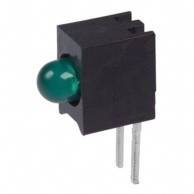 5510609 Dialight                                                                    LED 3MM 5V RT ANG GREEN PC MNT