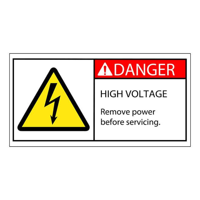 SAFLBL-2X4-006-500/PK 3M (TC)                                                                    SAFETY LABEL - DANGER - HIGH VOL