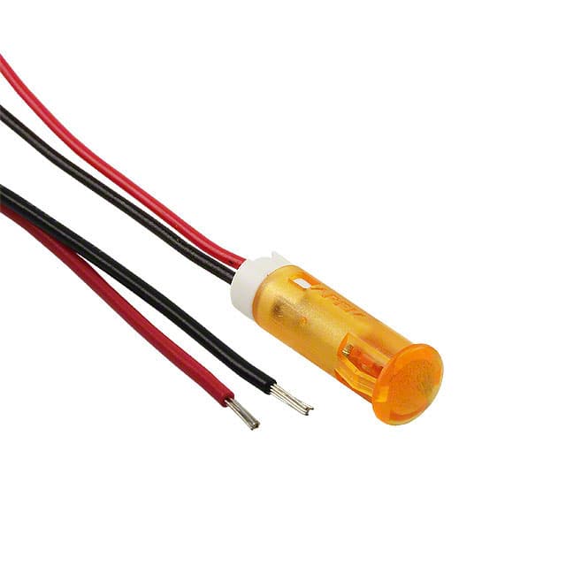 QS63XXO12 APEM Inc.                                                                    INDICATOR 6MM FIXED ORA 12V WIRE