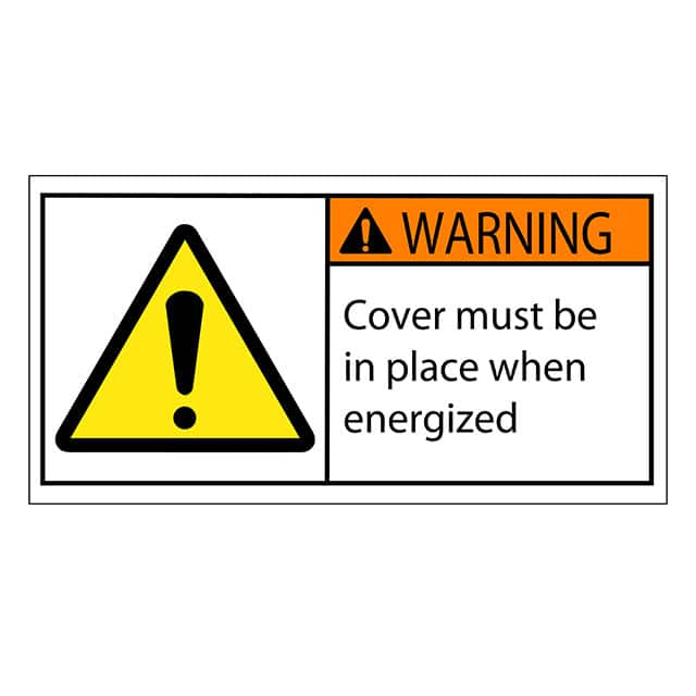 SAFLBL-2X4-030-25/PK 3M (TC)                                                                    SAFETY LABEL - WARNING - COVER M