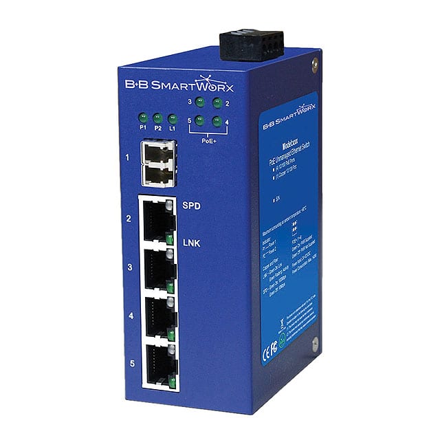 BB-ESWP205-1SFP-T B&B SmartWorx, Inc.                                                                    ETHERNET UNMNGD 4-PORT POE+ 10/1