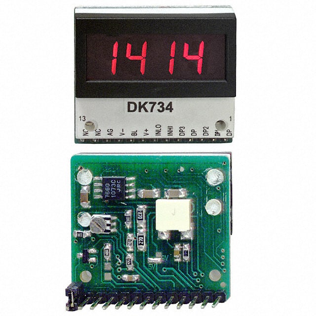 DK725 C-TON Industries                                                                    VOLTMETER 2VDC LCD PANEL MOUNT